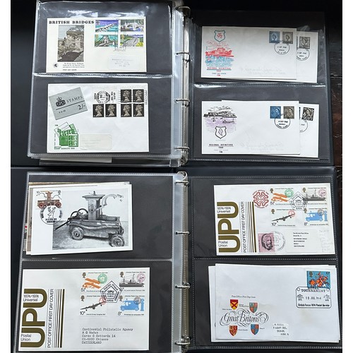 341 - GB FDC's in 4 volumes, in box, 1934 to 1974 Xmas with 1934 photo to 9d, 1935 Silver Jubilee, 1936 Ed... 