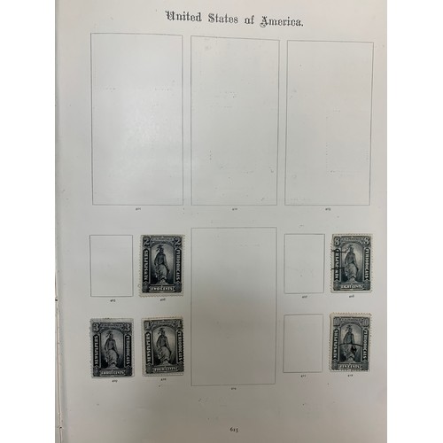 235 - United States of America, early collection on loose leaves with many useful issues , to include; 184... 