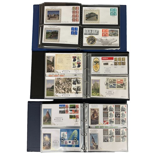 350 - First Day Covers - Benham Definitive Series in 3 volumes, 1997 to 2011, includes Machins, Regionals,... 