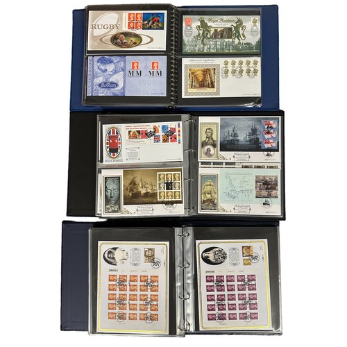 350 - First Day Covers - Benham Definitive Series in 3 volumes, 1997 to 2011, includes Machins, Regionals,... 