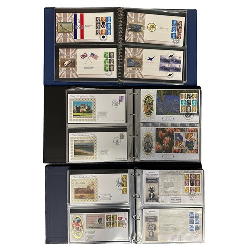 350 - First Day Covers - Benham Definitive Series in 3 volumes, 1997 to 2011, includes Machins, Regionals,... 