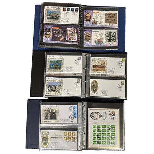 350 - First Day Covers - Benham Definitive Series in 3 volumes, 1997 to 2011, includes Machins, Regionals,... 