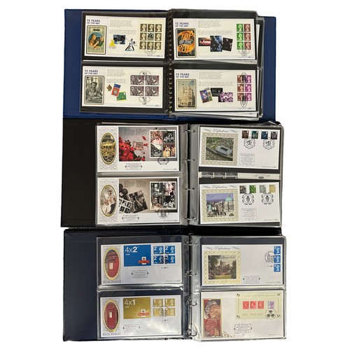 350 - First Day Covers - Benham Definitive Series in 3 volumes, 1997 to 2011, includes Machins, Regionals,... 