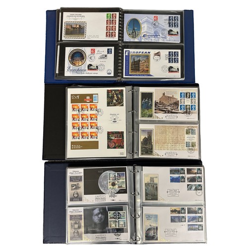 350 - First Day Covers - Benham Definitive Series in 3 volumes, 1997 to 2011, includes Machins, Regionals,... 