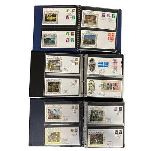 350 - First Day Covers - Benham Definitive Series in 3 volumes, 1997 to 2011, includes Machins, Regionals,... 