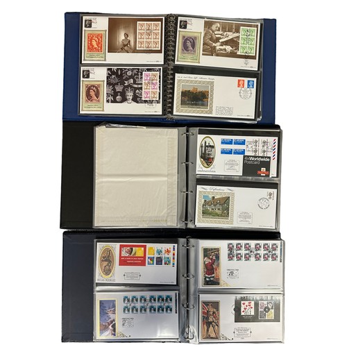 350 - First Day Covers - Benham Definitive Series in 3 volumes, 1997 to 2011, includes Machins, Regionals,... 