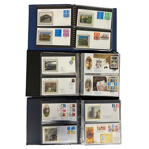 350 - First Day Covers - Benham Definitive Series in 3 volumes, 1997 to 2011, includes Machins, Regionals,... 