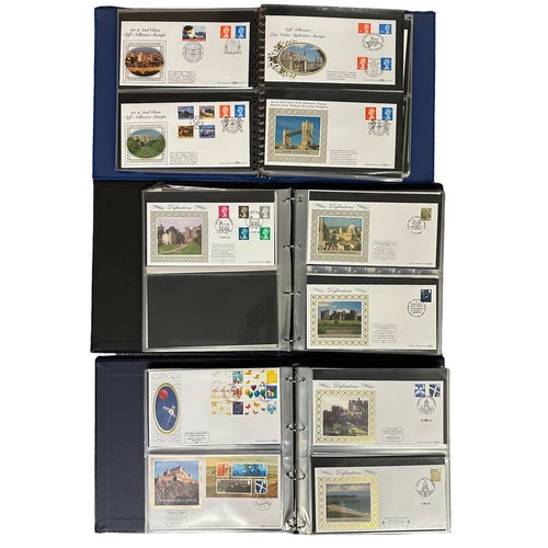 350 - First Day Covers - Benham Definitive Series in 3 volumes, 1997 to 2011, includes Machins, Regionals,... 