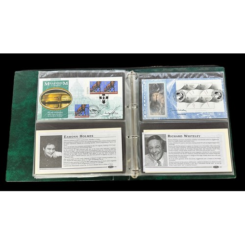 346 - Benham Signed Covers in 6 volumes, 1998 to 2005 (few earlier), autographed by celebrities from the w... 