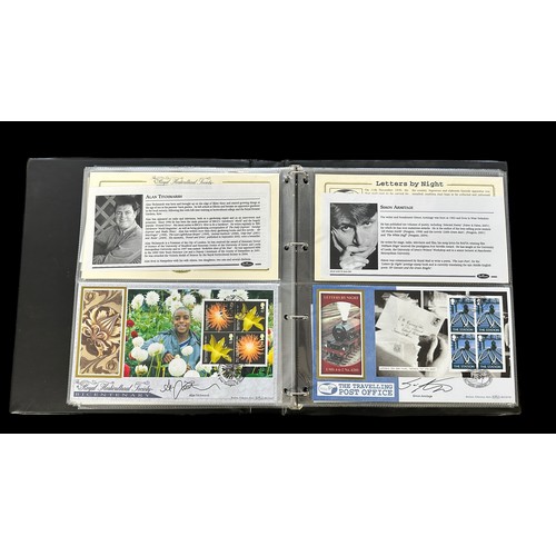 346 - Benham Signed Covers in 6 volumes, 1998 to 2005 (few earlier), autographed by celebrities from the w... 