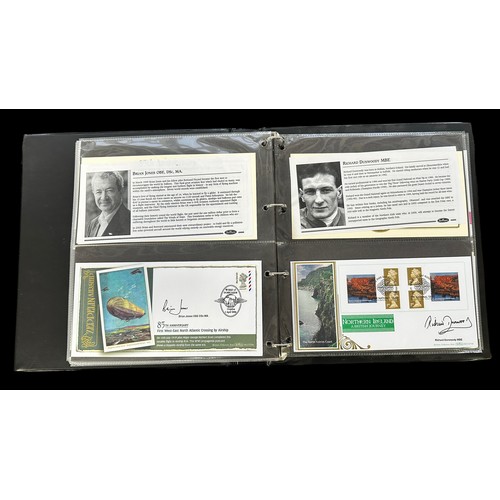 346 - Benham Signed Covers in 6 volumes, 1998 to 2005 (few earlier), autographed by celebrities from the w... 