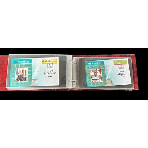 347 - Benham Sport Signed Covers in 2 volumes with medal winners from 1996 Olympics (18), 2000 Olympics (2... 