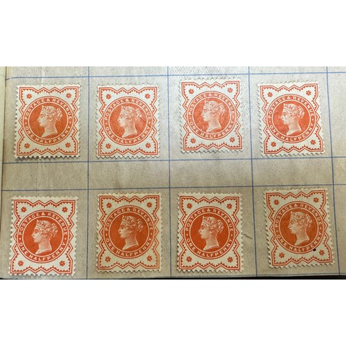 251 - Great Britain, QV useful surface printed range of early issues in booklet, to include; 1840 1d black... 