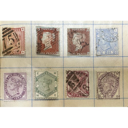 251 - Great Britain, QV useful surface printed range of early issues in booklet, to include; 1840 1d black... 