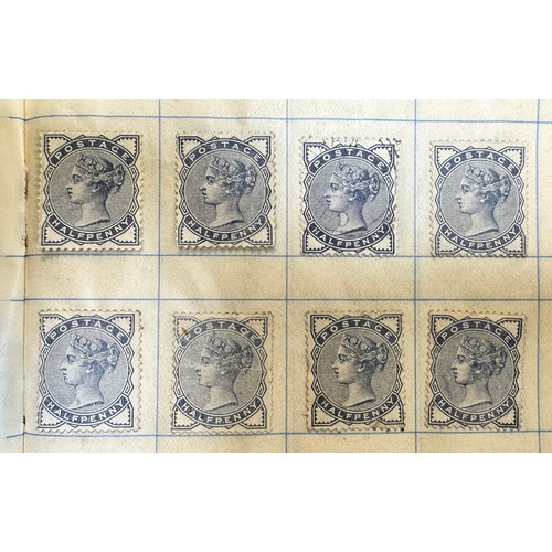 251 - Great Britain, QV useful surface printed range of early issues in booklet, to include; 1840 1d black... 