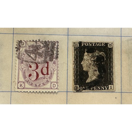 251 - Great Britain, QV useful surface printed range of early issues in booklet, to include; 1840 1d black... 