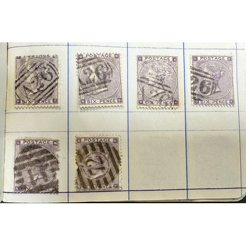 268 - Great Britain, 1855-57 6d FU collection in booklet with vast array of cancellations but very good qu... 