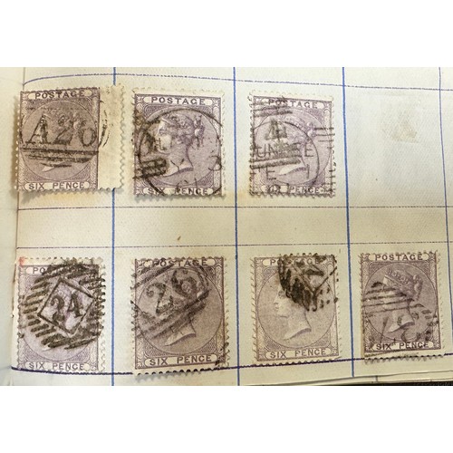 268 - Great Britain, 1855-57 6d FU collection in booklet with vast array of cancellations but very good qu... 