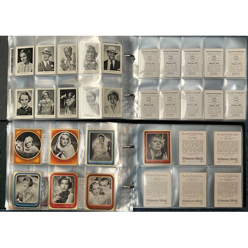 374 - Large collection of foreign cigarette and trade cards, in 2 fruit trays, with many sets and part set... 