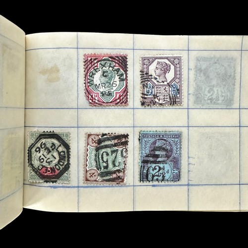 247 - Great Britain, QV heavily duplicated U/FU collection in booklets, interest in postmarks with huge va... 