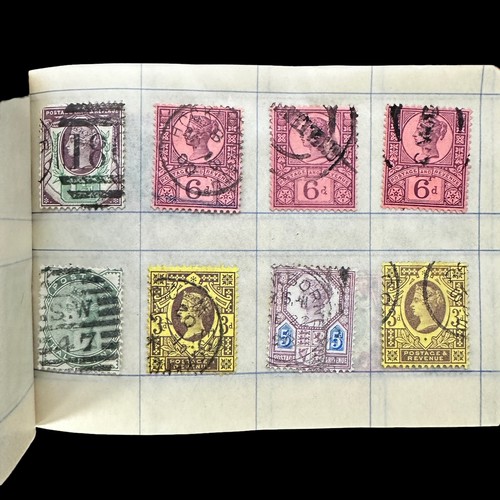 247 - Great Britain, QV heavily duplicated U/FU collection in booklets, interest in postmarks with huge va... 