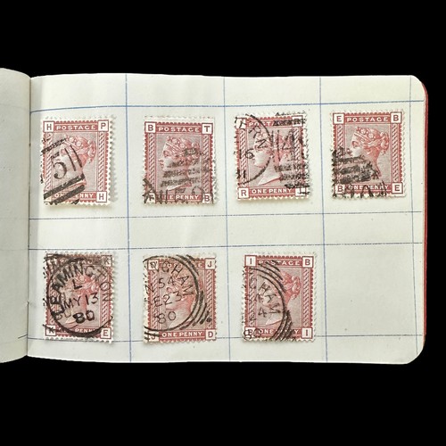 247 - Great Britain, QV heavily duplicated U/FU collection in booklets, interest in postmarks with huge va... 