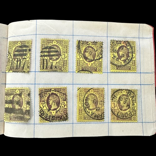 247 - Great Britain, QV heavily duplicated U/FU collection in booklets, interest in postmarks with huge va... 