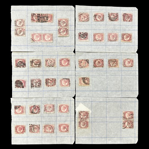 247 - Great Britain, QV heavily duplicated U/FU collection in booklets, interest in postmarks with huge va... 