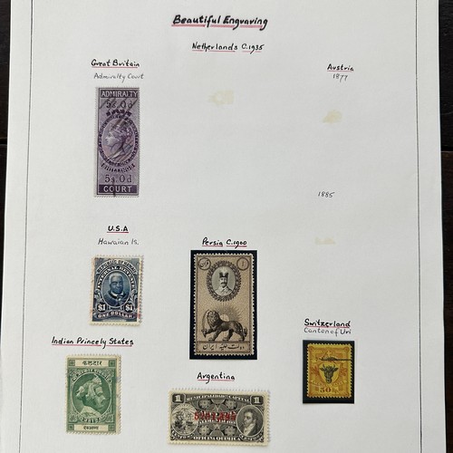 239 - World Revenues, superb exhibition standard World Revenue collection on leaves to include; Mauritius ... 