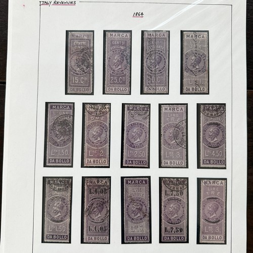 239 - World Revenues, superb exhibition standard World Revenue collection on leaves to include; Mauritius ... 