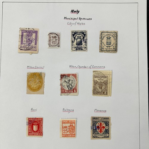 239 - World Revenues, superb exhibition standard World Revenue collection on leaves to include; Mauritius ... 