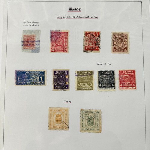 239 - World Revenues, superb exhibition standard World Revenue collection on leaves to include; Mauritius ... 