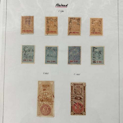 239 - World Revenues, superb exhibition standard World Revenue collection on leaves to include; Mauritius ... 