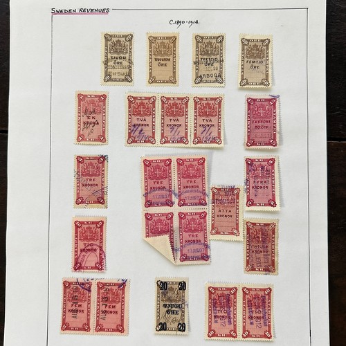 239 - World Revenues, superb exhibition standard World Revenue collection on leaves to include; Mauritius ... 