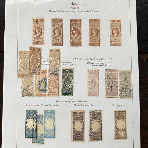 239 - World Revenues, superb exhibition standard World Revenue collection on leaves to include; Mauritius ... 