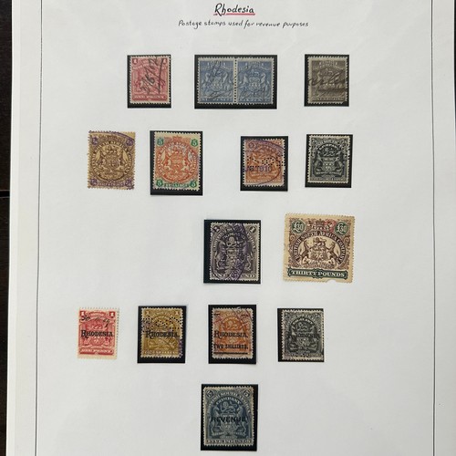 239 - World Revenues, superb exhibition standard World Revenue collection on leaves to include; Mauritius ... 