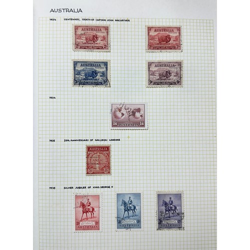 16 - Three trays of stamps with approx. 15 albums with main value in Australia fine used from KGV Roo mix... 