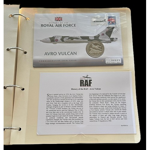 317 - R.A.F. Collection of covers in 3 vols and loose from 1965-2007, approx. 100 are signed including Red... 