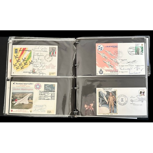 317 - R.A.F. Collection of covers in 3 vols and loose from 1965-2007, approx. 100 are signed including Red... 