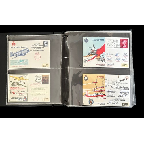 317 - R.A.F. Collection of covers in 3 vols and loose from 1965-2007, approx. 100 are signed including Red... 