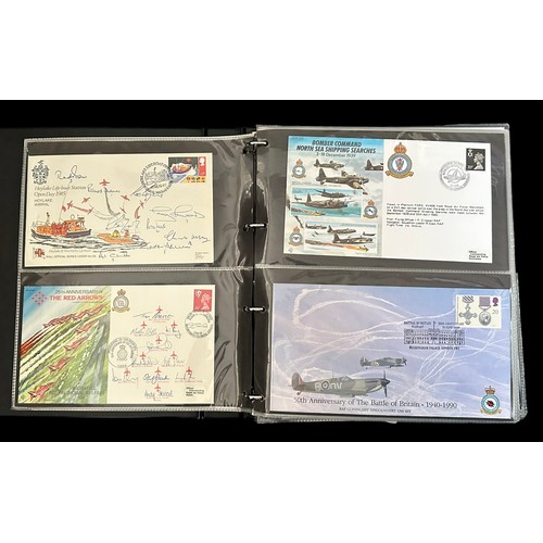 317 - R.A.F. Collection of covers in 3 vols and loose from 1965-2007, approx. 100 are signed including Red... 