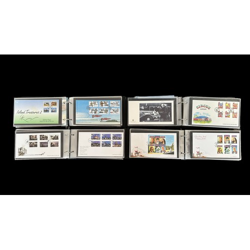 326 - Collection of FDC’s in 12 half binders with Jersey, Guernsey, Alderney c1996-c2010, IOM c1996-2006, ... 