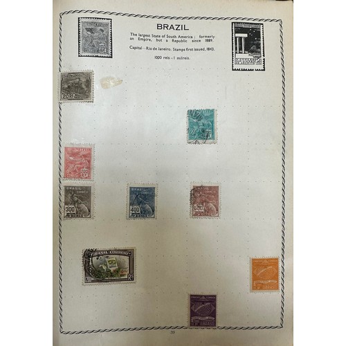 3A - World collection in well-filled Triumph Stamp Album to include; Australia, British Commonwealth shor... 