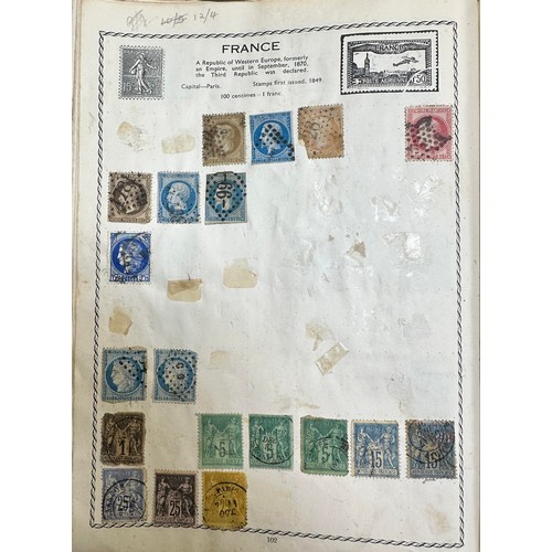 3A - World collection in well-filled Triumph Stamp Album to include; Australia, British Commonwealth shor... 