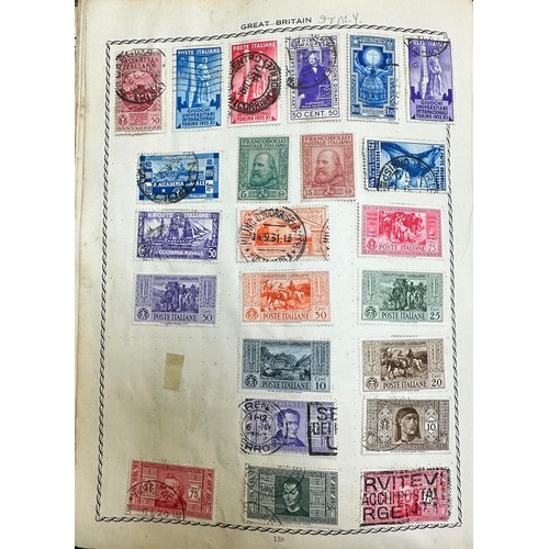 3A - World collection in well-filled Triumph Stamp Album to include; Australia, British Commonwealth shor... 