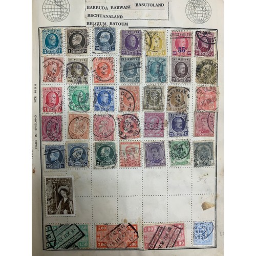 14A - World stamp collection in well-filled A to Z stringbound album, including; Australia, Belgium, Canad... 