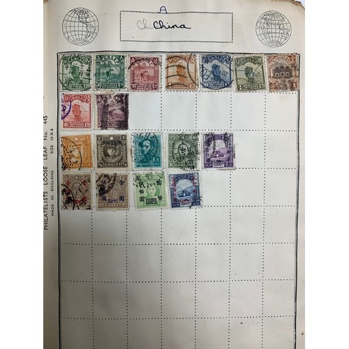 14A - World stamp collection in well-filled A to Z stringbound album, including; Australia, Belgium, Canad... 