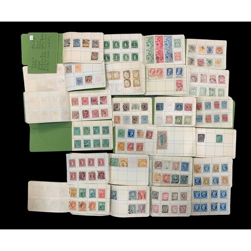 10A - World early issue stamp collection in 42 small booklets with much useful FU duplication, focus on po... 