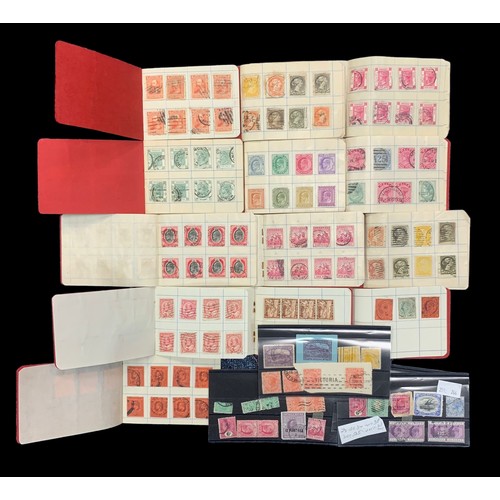 34A - British Commonwealth, early issue collection in 13 small red booklets, including; Barbados, Canada, ... 