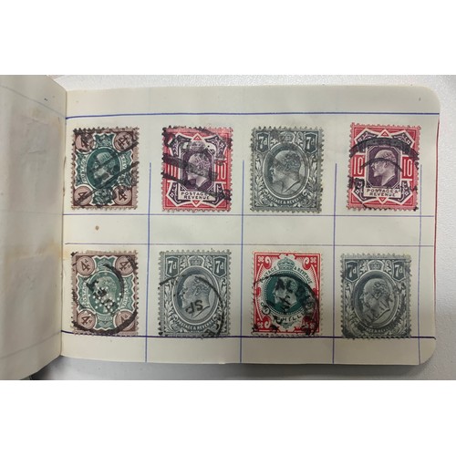 279A - Great Britain, King Edward VII extensively duplicated collection in small red booklets, M & U with m... 